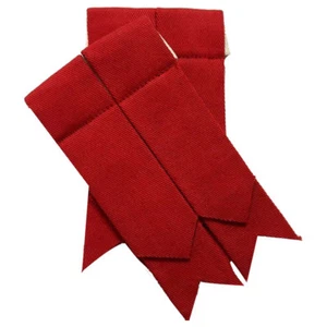 TC Men’s Kilt Sock Flashes Plain Red Tartan/Red Scottish Kilt Hose Socks Flashes - Picture 1 of 1