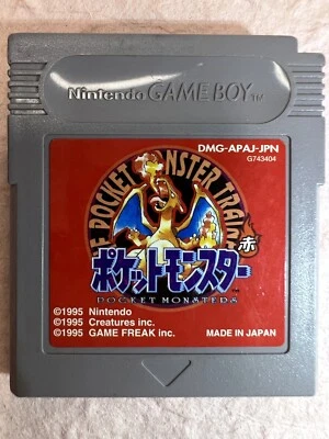 Pokemon Red Gameboy Game Boy GB GBC Cartridge USED Charizard Authentic Japanese - Image 1 of 4