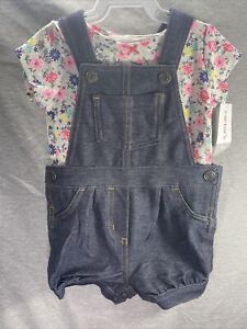 carters baby girl Florals 9 months 2 Pieces Sets Overall