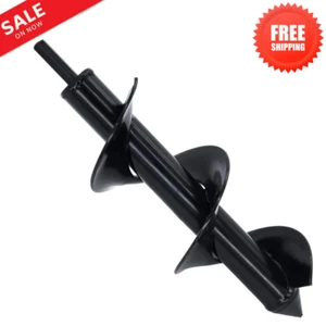 Garden Auger Spiral Drill Bit Planting Post Hole Digger Planter Bulb 3"x10" NEW - Picture 1 of 24