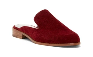 1.State Facia Mujer Talla 8M Vino Tinto Terciopelo Sin Cordones Mules Tacón Bloque Nuevo  - Imagen 1 de 12