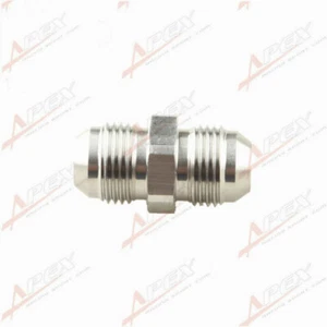 Stainless Steel AN4 4AN Male To Male 7/16-20UNF Flare Straight Union Fitting - Picture 1 of 4