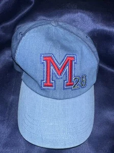 Disney Parks Mens Hat 28 Mickey Mouse Blue Snapback Casual Cap Baseball - Picture 1 of 5