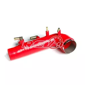 ROJO PARA 02-07 WRX / STI / FORESTER EJ20 EJ25 PERNO EN TURBO ENTRADA MANGUERA DE SILICONA - Imagen 1 de 2