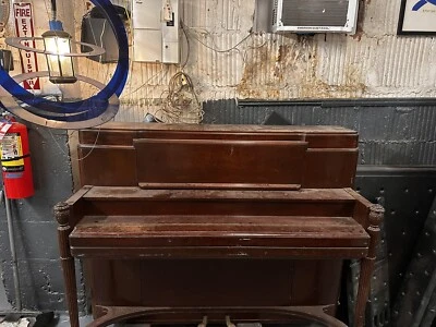 Steinway And Son Piano Upright Vintage - Image 1 of 4