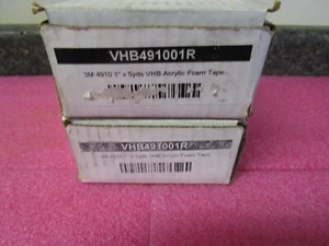 2 QTY - 3M VHB # 4910 Auto Transparent Clear Double Sided Tape 1" width X 5 Yds - Picture 1 of 6
