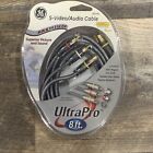 GE Audio/Video Cable UltraPro 8ft - S-Video Cable (82740) NEW old Stock