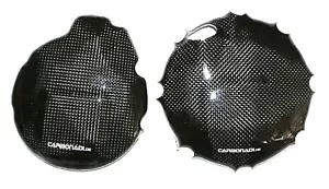 SUZUKI TL1000 CAGIVA RAPTOR 1000 2x CARBON KUPPLUNGSDECKEL LIMADECKEL CARBONE - Picture 1 of 2