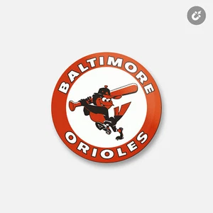 Imán decorativo redondo Baltimore Orioles MLB | 4"" X 4 - Imagen 1 de 2
