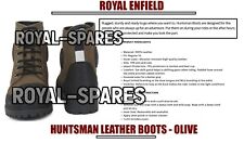 100% Genuine Royal Enfield "HUNTSMAN LEATHER BOOTS" Olive - Express Shipping