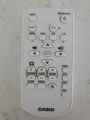 Controle remoto original YT-161 para projetor Casio testado - Imagem 1 de 3