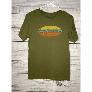 Patagonia Mens Slim Fit Army Green Graphic Tshirt Two Four XSmall Short Sleeve - Picture 1 of 3