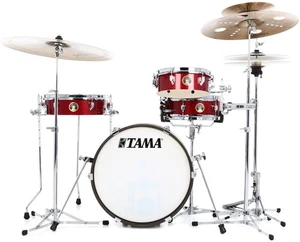 Tama Club-JAM Pancake LJK48P 4-piece Shell Pack with Snare Drum - Burnt Red Mist - Picture 1 of 11