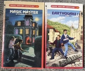 Choose Your Own Adventure #122 Magic Master & #129 Earthquake! 1992 PB - Picture 1 of 9