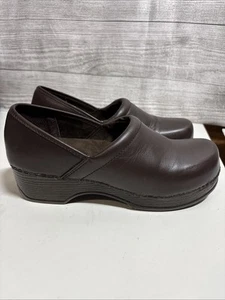 GH Bass Womens Melinda II Brown Leather Clog Professional Nursing Shoe size 5M - Picture 1 of 13