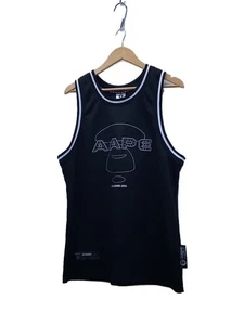 A Bathing Ape Basketball Game Shirt L Polyester Black Used - Picture 1 of 8
