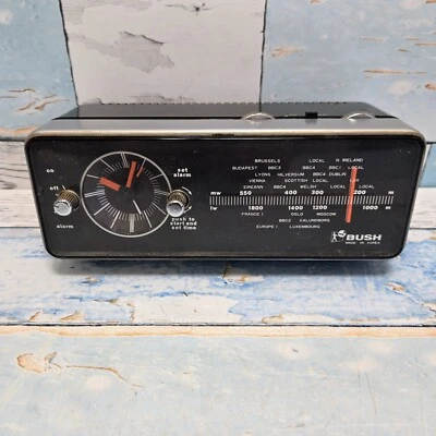 bush   alarm clock   ba5453wa working 1976  Very Rare And Vintage British  H10 - Image 1 of 4