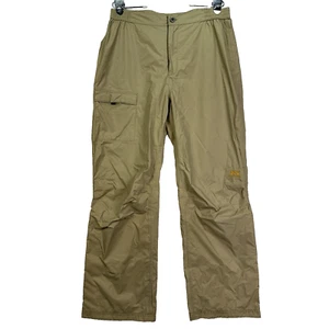 Helly Hansen Tech Men’s Packable Waterproof Brown Nylon Rain Pants Large EUC - Picture 1 of 14