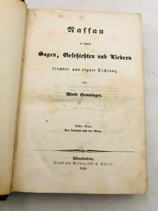 Henninger, Alois: Nassau in seinen Sagen, Geschichten und Liedern fremder - 1845 - Bild 1 von 5