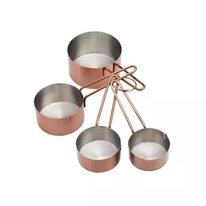 Juego de tazas medidoras con acabado de cobre Masterclass - juego de utensilios de cocina de 4 piezas - Imagen 1 de 5