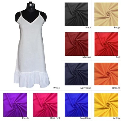 Vestido interior de verano con volantes y cami de algodón sin mangas con camisola. Foto 1 de 2