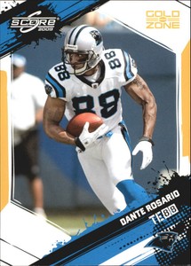 2009 Score Gold Zone Carolina Panthers Football Card #40 Dante Rosario /249