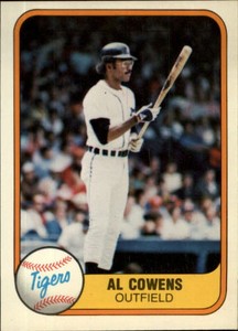 1981 Fleer Baseball Card #471 Al Cowens