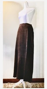 Vintage Deep Plum Purple Suede Midi Skirt by Dialog Size 6 1980’s 1990’s (076) - Picture 1 of 17