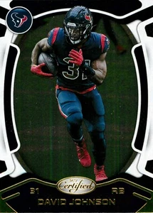 2021 HOUSTON TEXANS NFL Card DAVID JOHNSON Certified - Picture 1 of 2