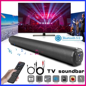 Surround Sound Bar Wireless Subwoofer 4 Speaker System TV Home Theater & Remote - Picture 1 of 12