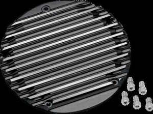Covington Derby Cover Black Finned w Hardware HD Electra Glide 99-15 - Picture 1 of 4