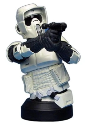 Busto colecionável Star Wars Biker Scout gigante gentil novo lacrado! ROTJ na caixa - Imagem 1 de 4