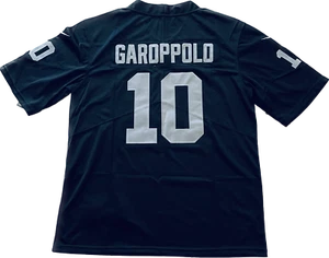 Jimmy Garoppolo #10 Las Vegas Raiders Game Jersey Black Home with tags - Picture 1 of 6