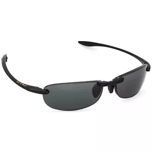 Occhiali da sole Maui Jim solo montatura MJ-905-02 Makaha Sport nero senza montatura Giappone 64 mm - Foto 1 di 6