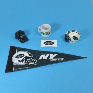 New York Jets Collector NFL Gift Lot Mini Helmet, Sticker, Mug, Hat, Pennant - Picture 1 of 13