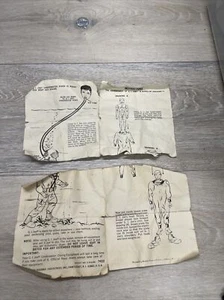VINTAGE G I JOE LE AVVENTURE 8 CORDE DI PERICOLO FOGLIO ISTRUZIONI ANNI 70 - Foto 1 di 5