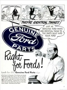 1948 Ford Teile DRUCKANZEIGE Original Ford Teile Schild - Bild 1 von 1