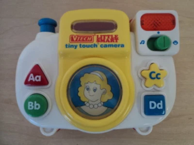 Vintage Vtech 1990's Little Smart Tiny Touch Camera Sounds & Lights Red White - Image 1 of 4