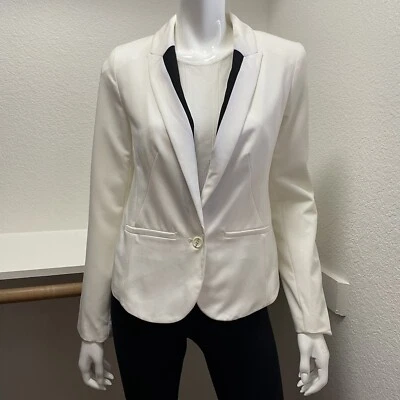 Lauren Conrad Vintage Charm Contrast Seamed Lapel ￼Blazer Sz 6/M - NWT $70 Foto 1 de 4