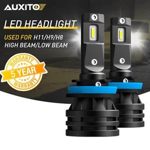AUXITO 12000LM H11 Xenon White LED Headlight Bulb for 2008~17 Honda Accord Coupe - Picture 1 of 7