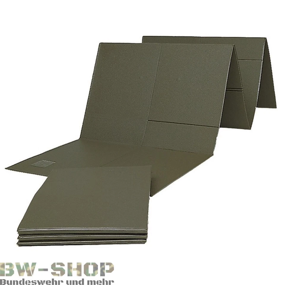 ORIGINAL BUNDESWEHR ISOMATTE BW UNTERLAGE FÜR SCHLAFSACK OLIV FALTBAR ISO MATTE - Bild 1 von 1