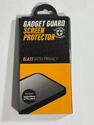 Gadget Guard Glass Screen Protector with Privacy for Apple iPhone 15 Pro - Image 1 of 2
