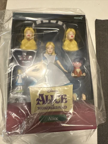 Super7 Disney Ultimates Alice in Wonderland ALICE 7" Action Figure Cover