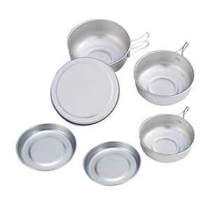 Camp Plates And Bowls Sets Backpacking Picnic Cooking Bowl F9I2 - Picture 1 of 8