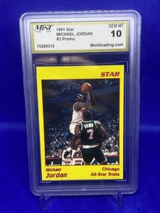 1991 Star Michael Jordan - Yellow Border Promo #3 NBA Bulls Promotional Rare - Picture 1 of 12
