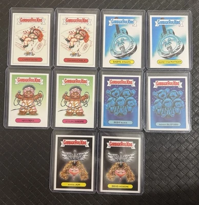 2018 Garbage Pail Kids Rock + Roll Hall of Lame 10 Sticker Set - Image 1 of 2