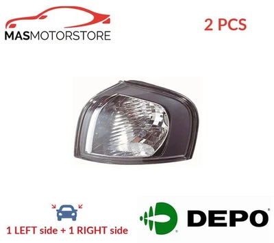 INDICATOR LIGHT BLINKER LAMP PAIR FRONT DEPO 773-1514L-AE2 2PCS I NEW - Image 1 of 4