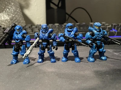 Spartan Recon Aviator Enforcer Copperhead Lot Halo Mega Construx Figure BLUE - Image 1 of 3
