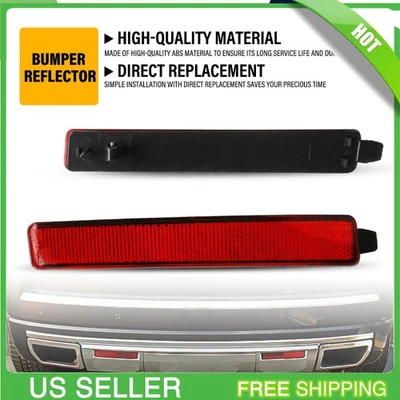 适用于 2009 - 2012 雪佛兰 Traverse 后保险杠反射灯套装 左右红色镜头 — 第 1/4 张图片