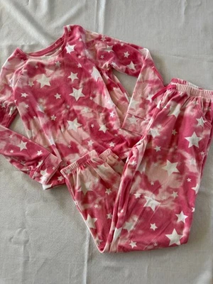 PIJAMA DREAM LIFE ROPA DE DORMIR MÁS SUAVE PARA NIÑOS PJS ESTRELLAS ROSAS NIÑAS TALLA 10-12 Foto 1 de 2